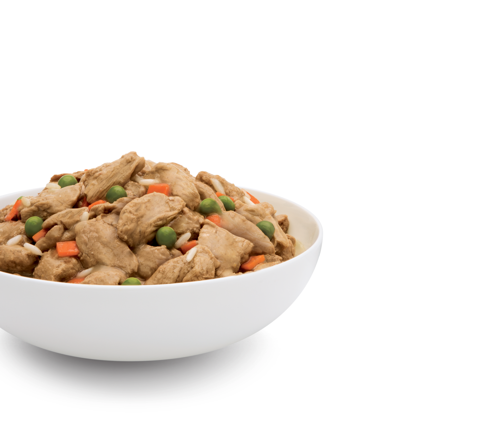 希爾思犬用食品盛裝在碗裡